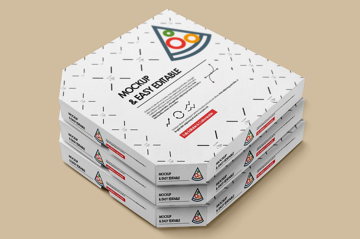 White Pizza box
