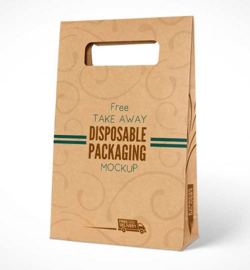 Kraft-Paper-Disposable-Food-Bag-Packaging-PSD-Mockup